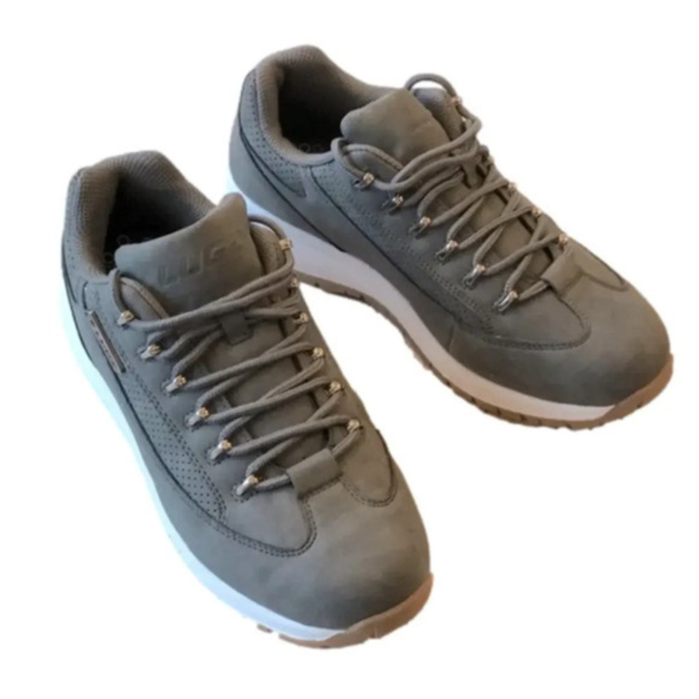Lugz Sneaker Express Classic Low Top, Charcoal/White/Gum, 8US